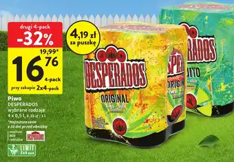 Intermarche Piwo DESPERADOS 4 x 0,5 l oferta