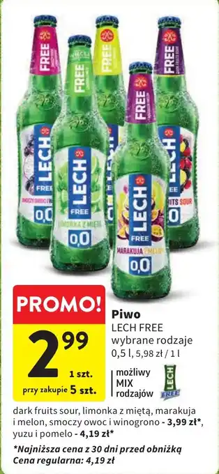 Intermarche Piwo LECH FREE 0,5 l oferta