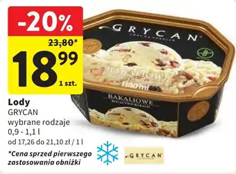 Intermarche Lody GRYCAN 0,9 - 1,1 l oferta