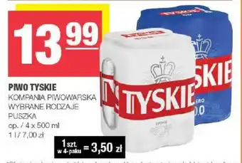 Spar PIWO TYSKIE KOMPANIA PIWOWARSKA 4X500ML oferta