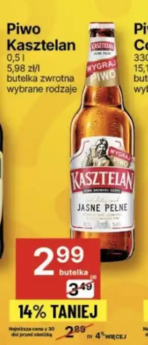 Delikatesy Centrum Piwo Kasztelan 0,5l oferta