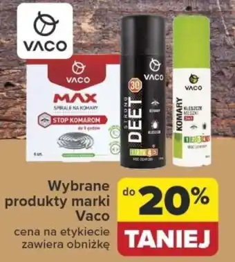 Carrefour Wybrane produkty marki VACO -20% oferta