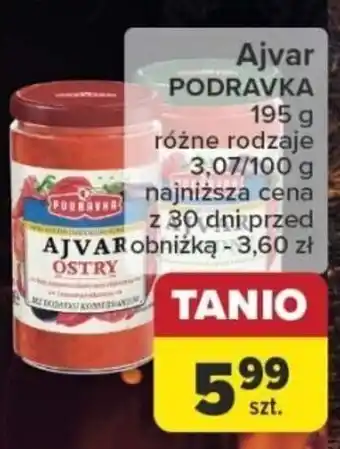 Carrefour Ajvar PODRAVKA 195 g oferta