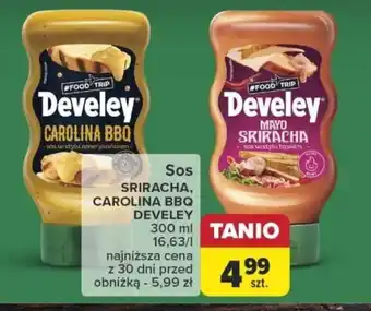 Carrefour Sos SRIRACHA, CAROLINA BBQ DEVELEY 300 ml oferta