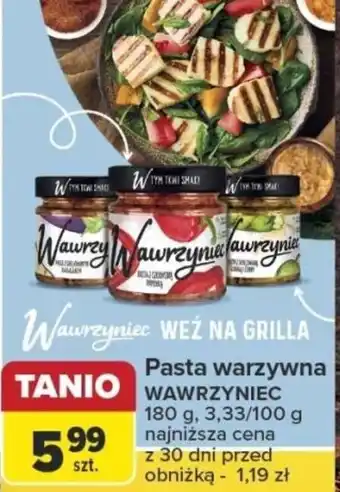 Carrefour Pasta warzywna WAWRZYNIEC 180 g oferta