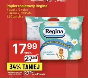 Delikatesy Centrum Papier toaletowy Regina 12 rolek oferta