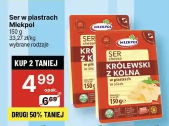 Delikatesy Centrum Ser w plastrach Mlekpol 150g oferta