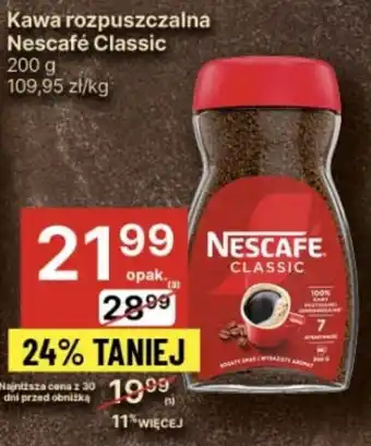 Delikatesy Centrum Kawa rozpuszczalna Nescafé Classic 200 g oferta