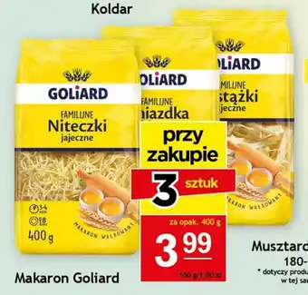 Gram Market Makaron Goliard 400 g oferta