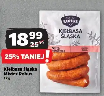 Netto Kiełbasa śląska Mistrz Rohus 1 kg oferta