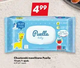Lewiatan Chusteczki nawilżane Puella 72 szt./1 opak. oferta