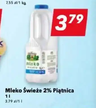 Lewiatan Mleko Świeże 2% Piątnica 1 l oferta