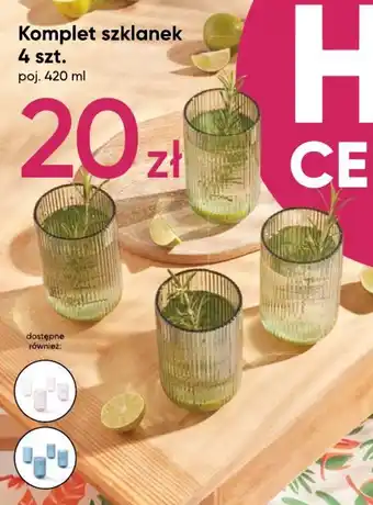 Pepco Komplet szklanek 4 szt. oferta