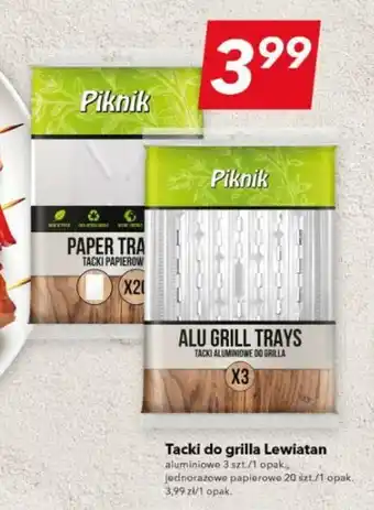 Tacki do grilla Lewiatan aluminiowe 3 szt./1 opak..