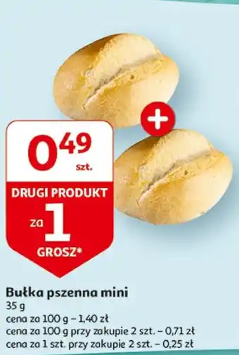 Auchan Bułka pszenna mini 35 g oferta