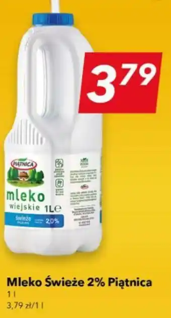 Lewiatan Mleko Świeże 2% Piątnica 1 l oferta