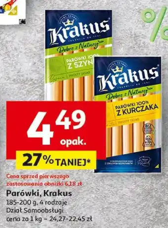 Auchan Parówki, Krakus 185-200 g oferta