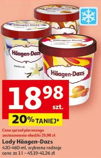 Auchan Lody Häagen-Dazs 420-460 ml oferta