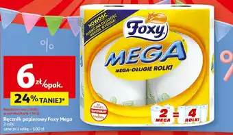 Auchan Ręcznik papierowy Foxy Mega 2 rolki oferta