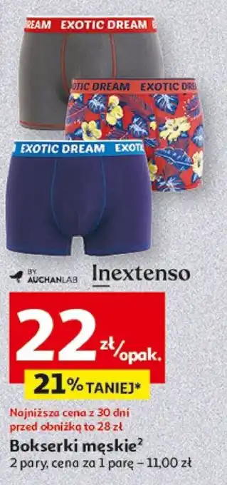 Auchan Bokserki męskie oferta