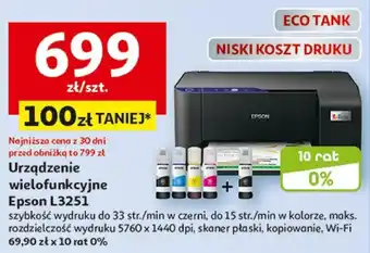 Auchan Urządzenie wielofunkcyjne Epson L3251 oferta