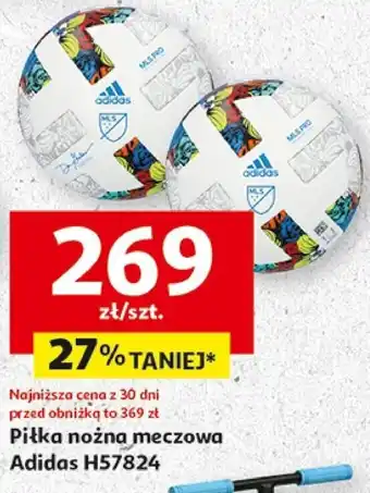 Auchan Piłka nożna meczowa Adidas H57824 oferta