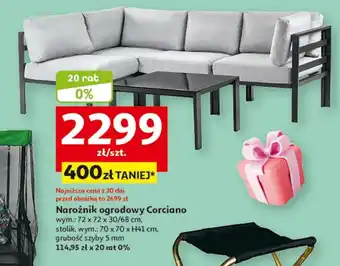 Auchan Narożnik ogrodowy Corciano oferta