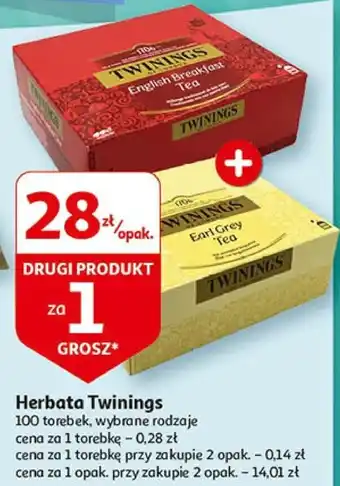 Auchan Herbata Twinings 100 torebek oferta