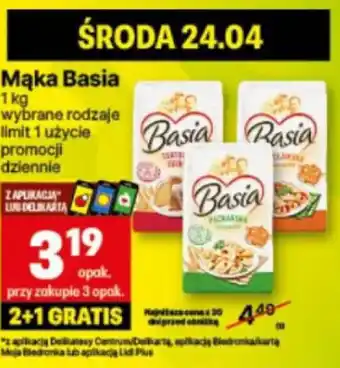 Delikatesy Centrum Mąka Basia 1 kg oferta