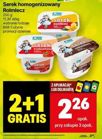 Delikatesy Centrum Serek homogenizowany Rolmlecz 200 g oferta