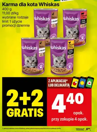 Delikatesy Centrum Karma dla kota Whiskas 400 g oferta