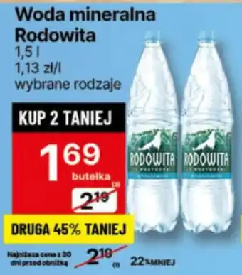 Delikatesy Centrum Woda mineralna Rodowita 1,5 l oferta
