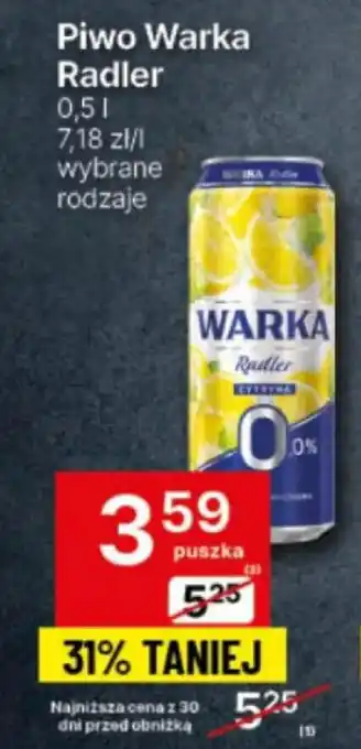 Delikatesy Centrum Piwo Warka Radler 0,5 l oferta
