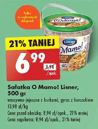 Biedronka Sałatka O Mamo! Lisner, 500 g oferta