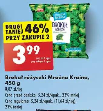 Biedronka Brokuł różyczki Mroźna Kraina, 450 g oferta