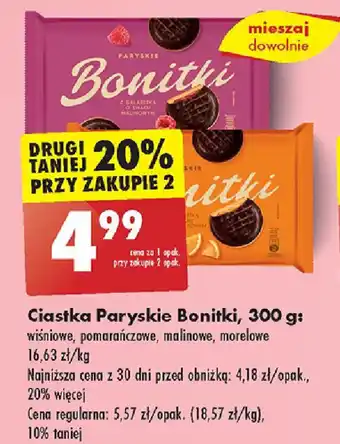 Biedronka Ciastka Paryskie Bonitki 300 g oferta