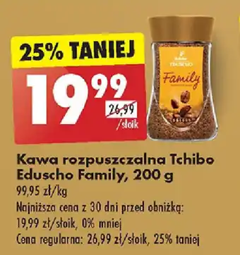 Biedronka Kawa rozpuszczalna Tchibo Eduscho Family 200 g oferta