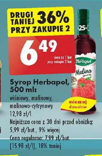 Biedronka Syrop Herbapol 500ml oferta