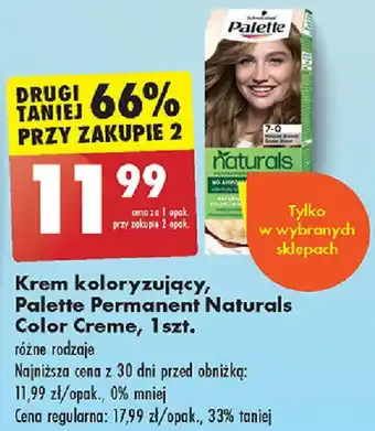 Biedronka Krem koloryzujący Palette Permanent Naturals Color Creme 1 szt. oferta