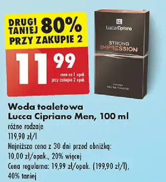 Biedronka Woda toaletowa Lucca Cipriano Men 100 ml oferta