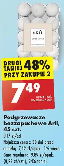 Biedronka Podgrzewacze bezzapachowe Aril 45szt. oferta