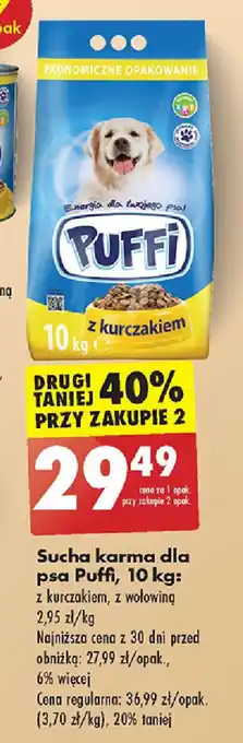 Biedronka Sucha karma dla psa Puffi 10 kg oferta