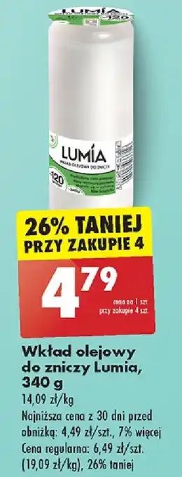 Biedronka Wkład olejowy do zniczy Lumia 340 g oferta