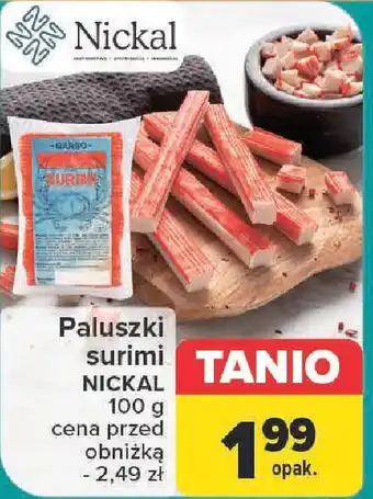 Carrefour Paluszki surimi NICKAL 100 g oferta