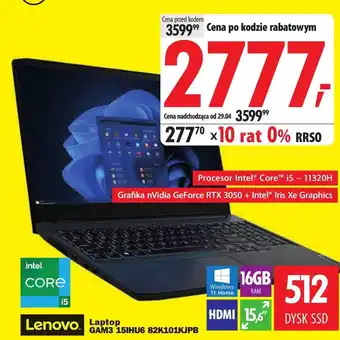 Media Expert Laptop Lenovo oferta