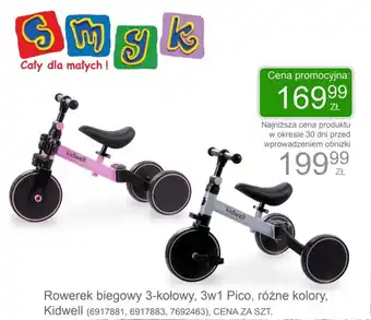 Smyk Rowerek biegowy Kidwell oferta