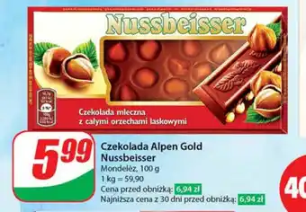 Dino Czekolada Alpen Gold Nussbeisser 100 g oferta