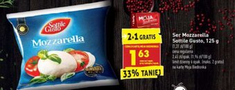 Biedronka Ser Mozzarella Sottile Gusto 125g oferta