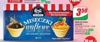 Dino Wafle do lodów miseczki PPH Sławoj 75 g oferta