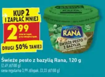 Biedronka Świeże pesto z bazylią Rana 120g oferta